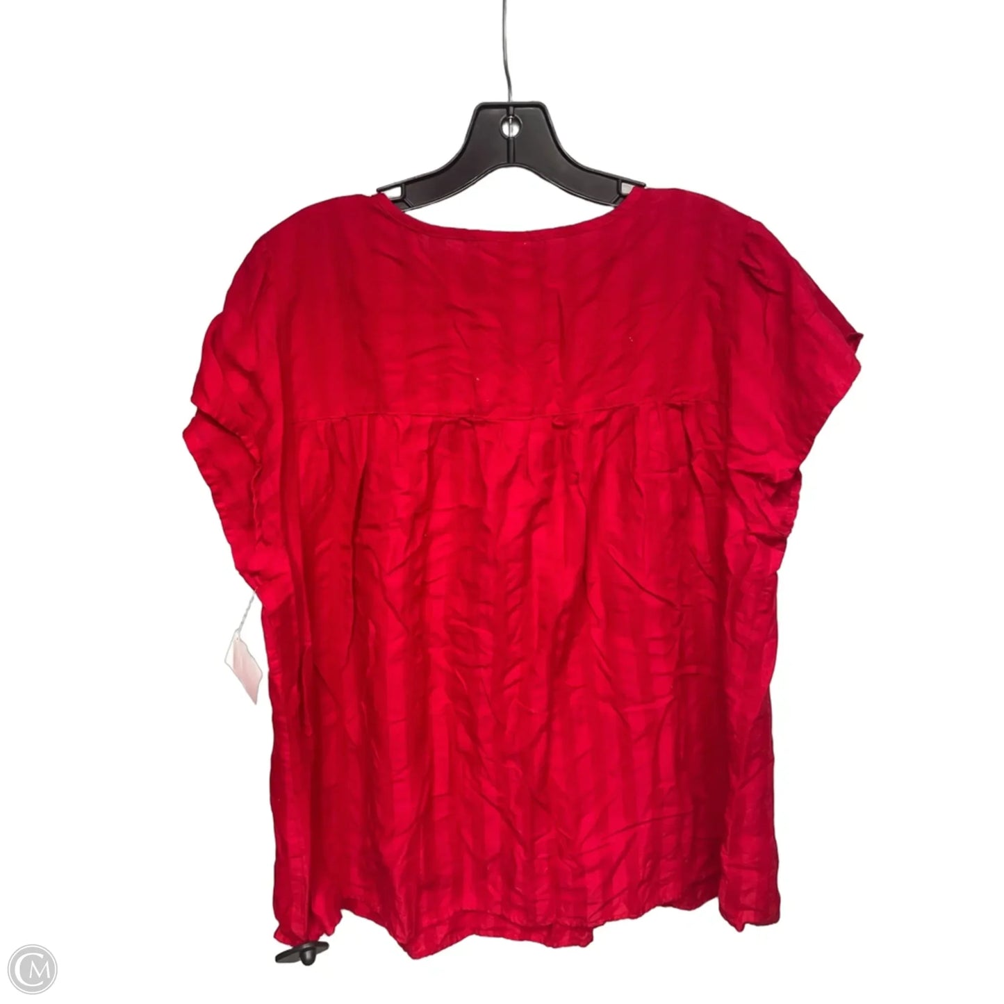Top Short Sleeve By St Johns Bay In Red, Size: 2x
