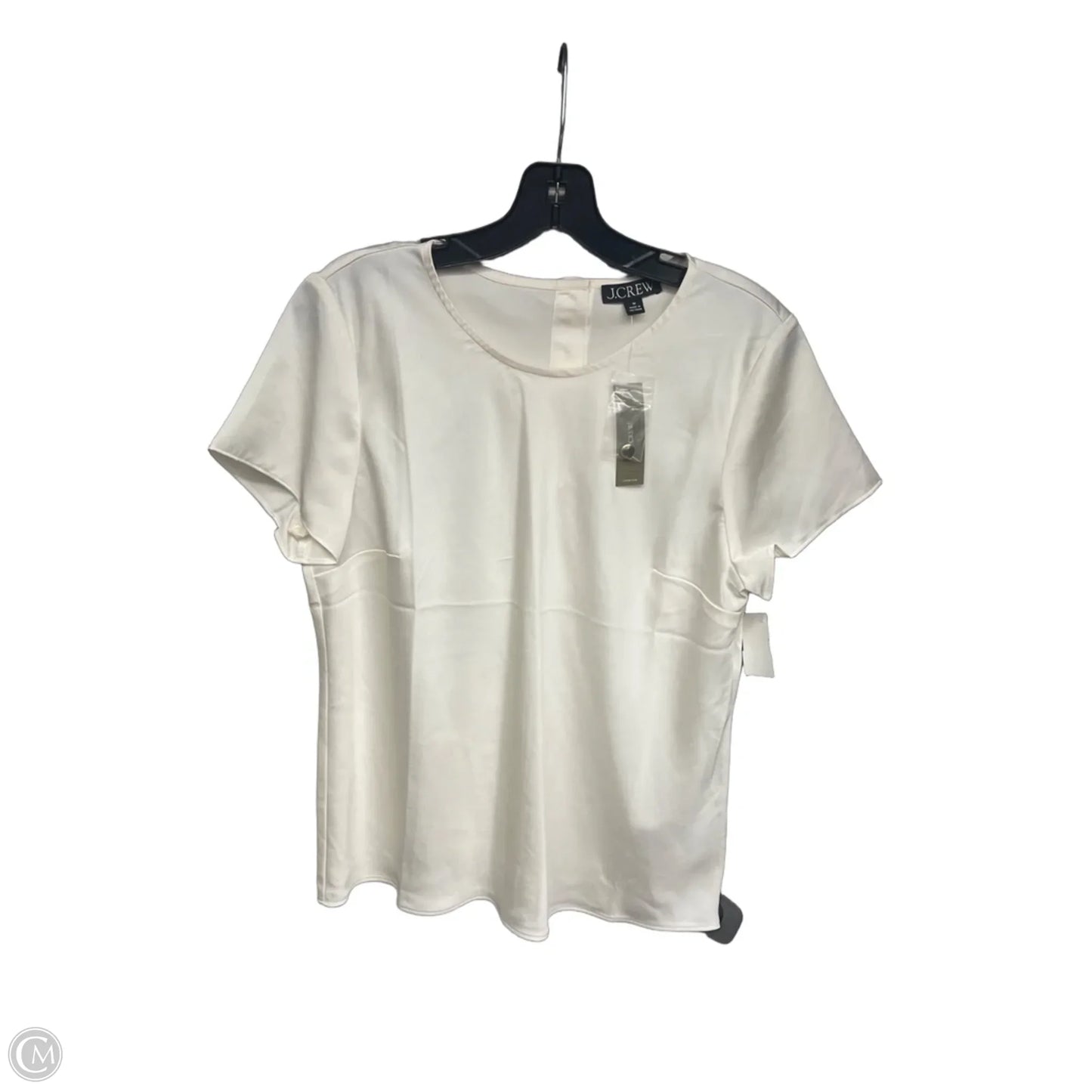 Top Short Sleeve By J. Crew In Ivory, Size: M