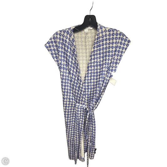 Dress Designer By Diane Von Furstenberg In Blue & White, Size: 6