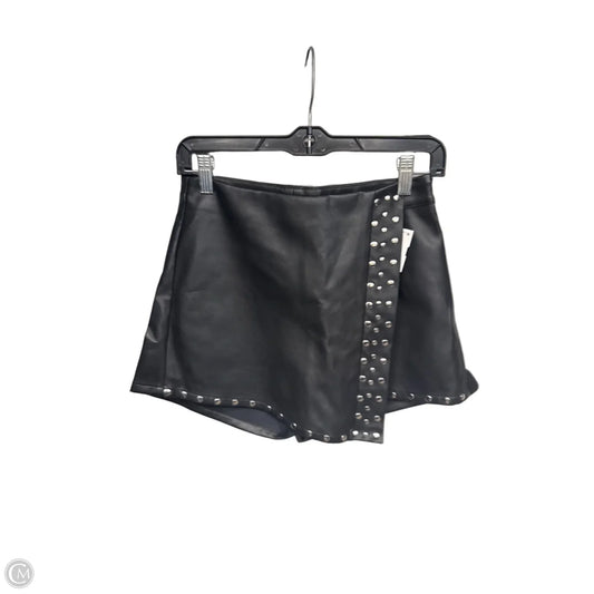Skort By Vici In Black & Silver, Size: S