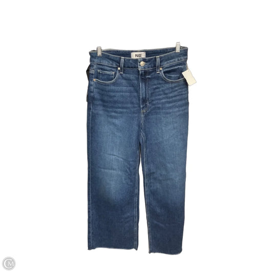 Jeans Wide Leg By Paige In Blue Denim, Size: 6