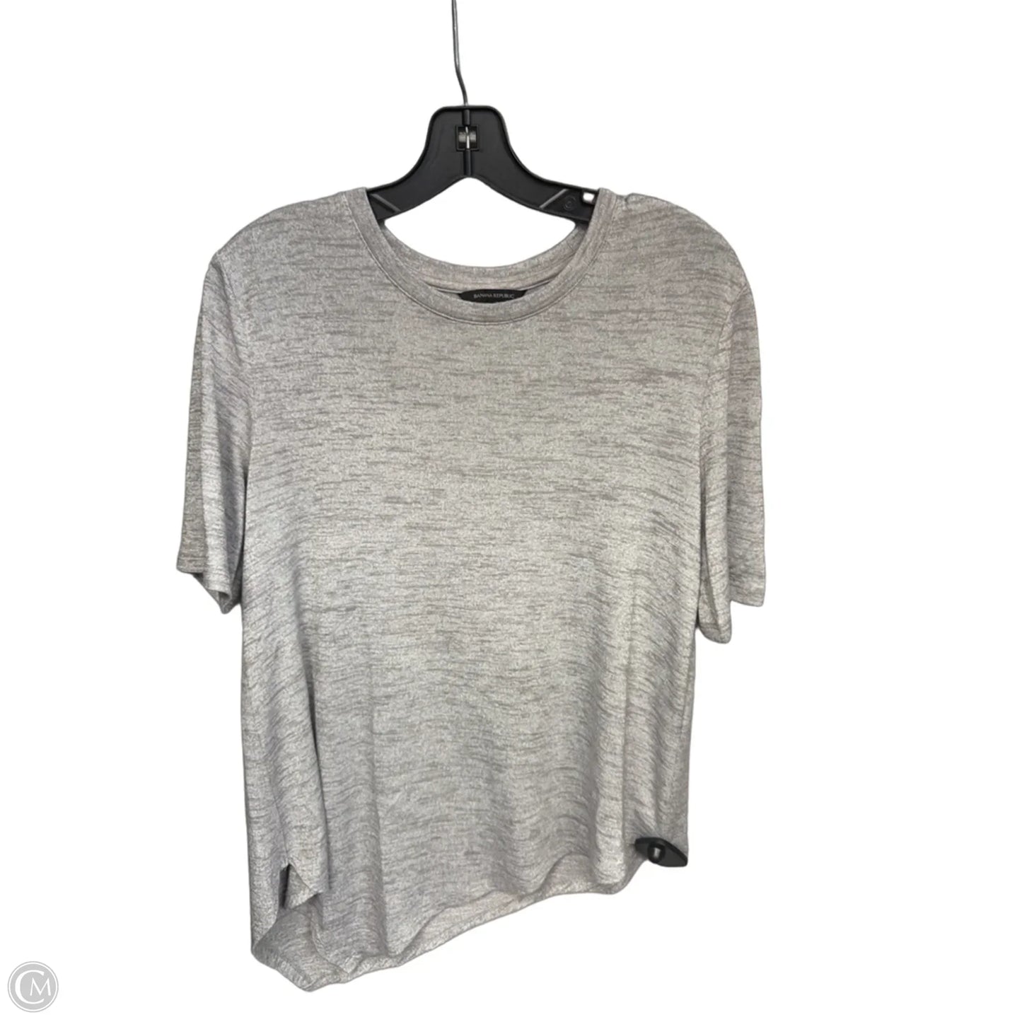 Top Short Sleeve By Banana Republic In Grey, Size: S