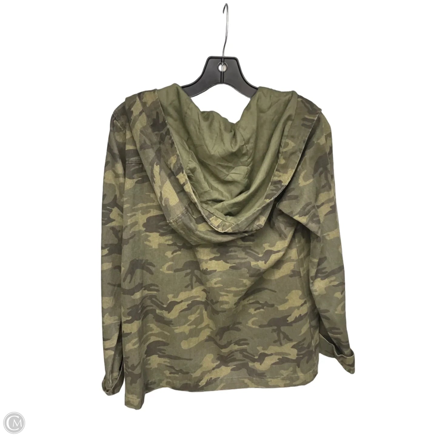 Jacket Denim By Hem & Thread In Camouflage Print, Size: M