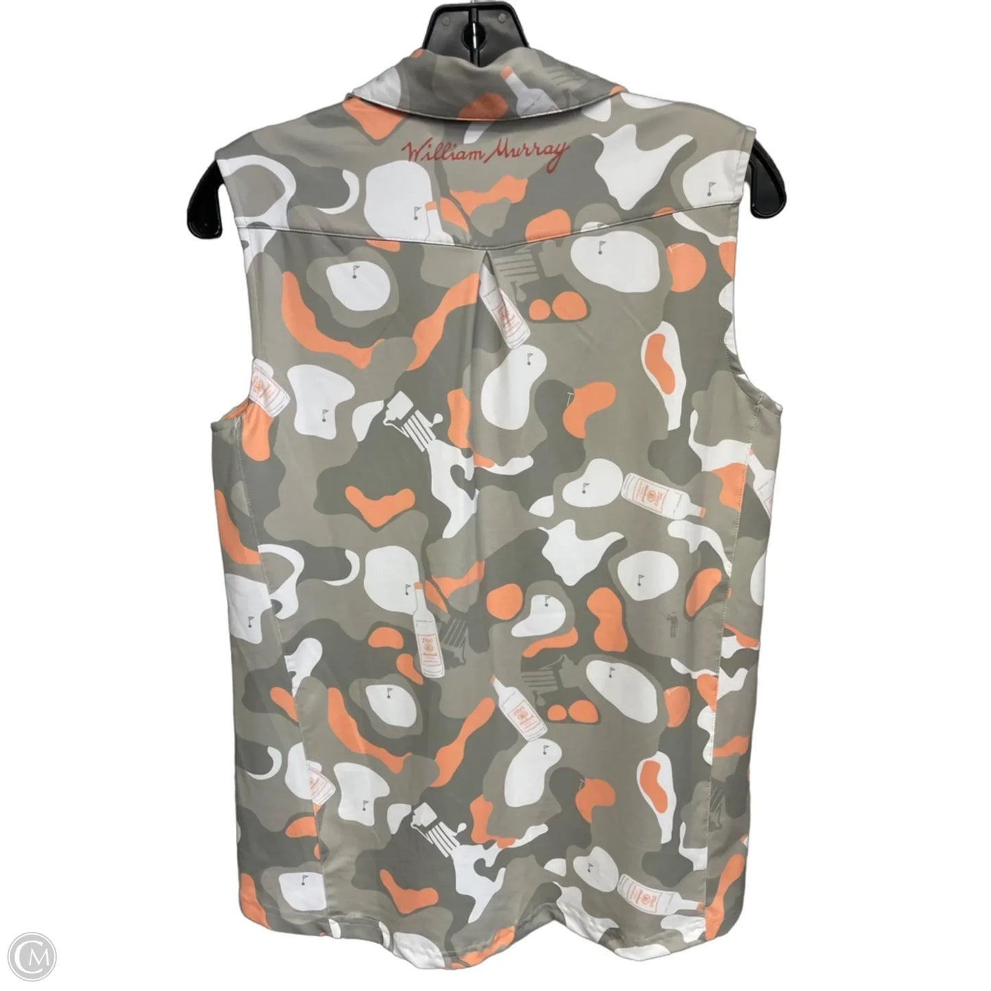 Athletic Tank Top By Clothes Mentor In Green & Orange, Size: S