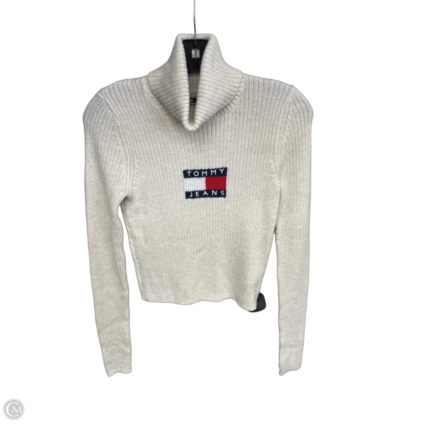 Sweater By Tommy Hilfiger In Cream & Red, Size: Xs