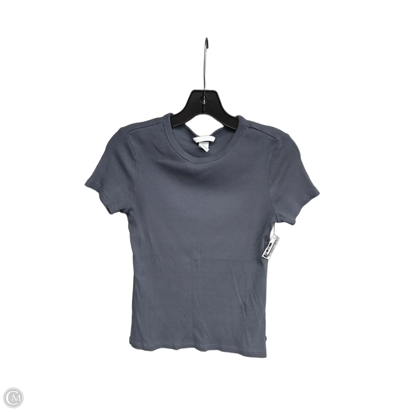 Top Short Sleeve Basic By H&m In Grey, Size: M