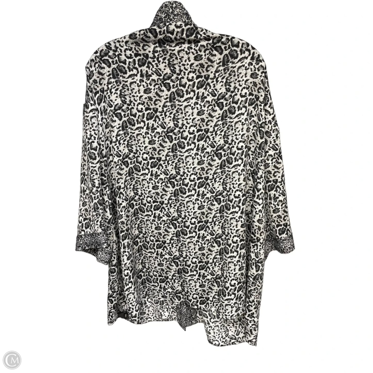 Cardigan By Roz And Ali In Black & White, Size: 3x