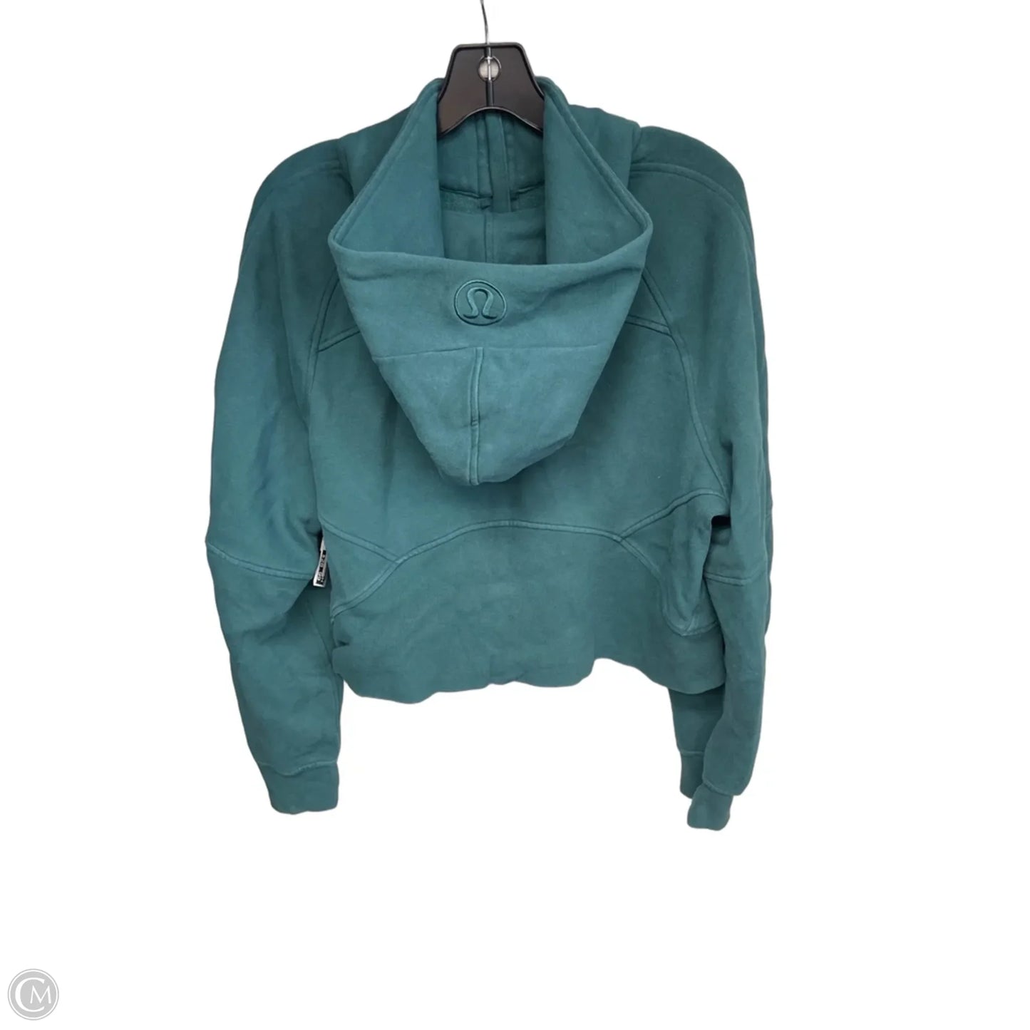 Athletic Sweatshirt Hoodie By Lululemon In Teal, Size: M