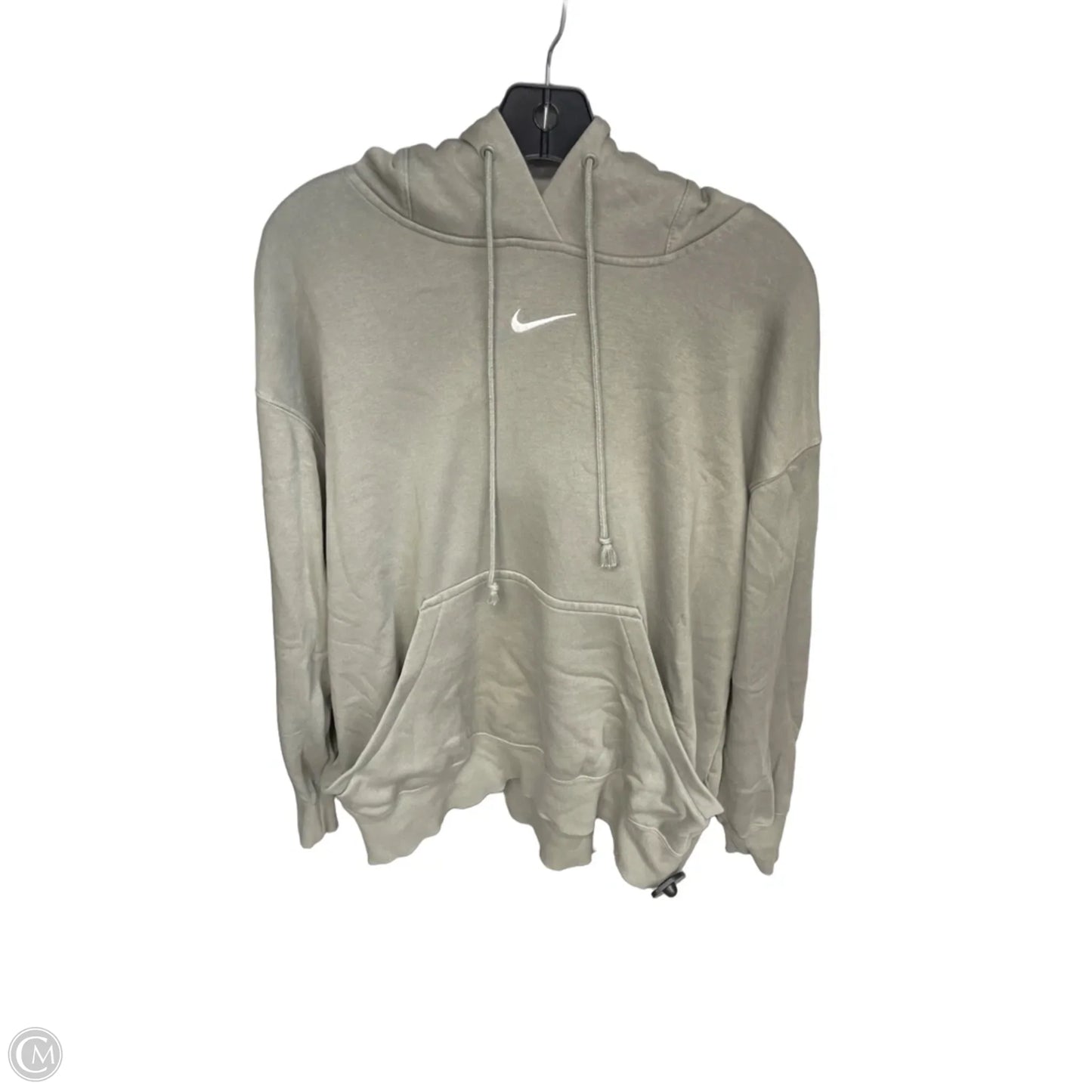 Athletic Sweatshirt Hoodie By Nike Apparel In Green, Size: M