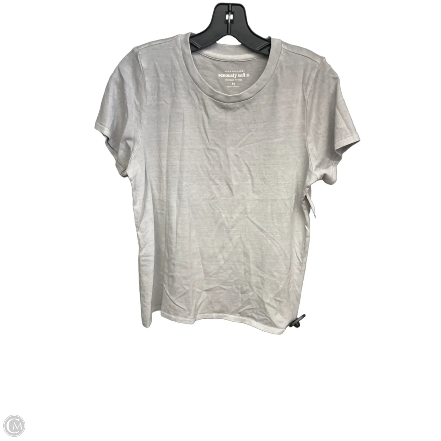 Top Short Sleeve Basic By Aeropostale In Grey, Size: M