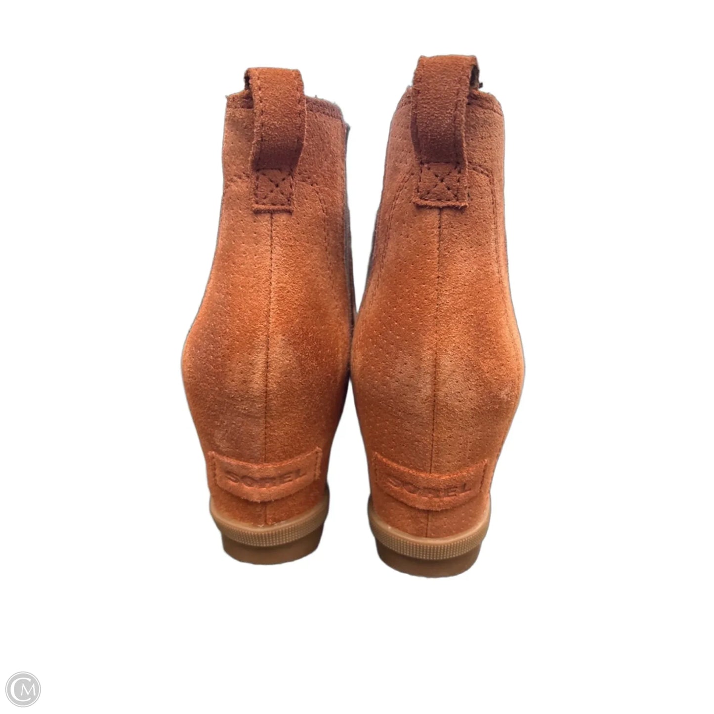 Boots Ankle Heels By Sorel In Orange, Size: 8