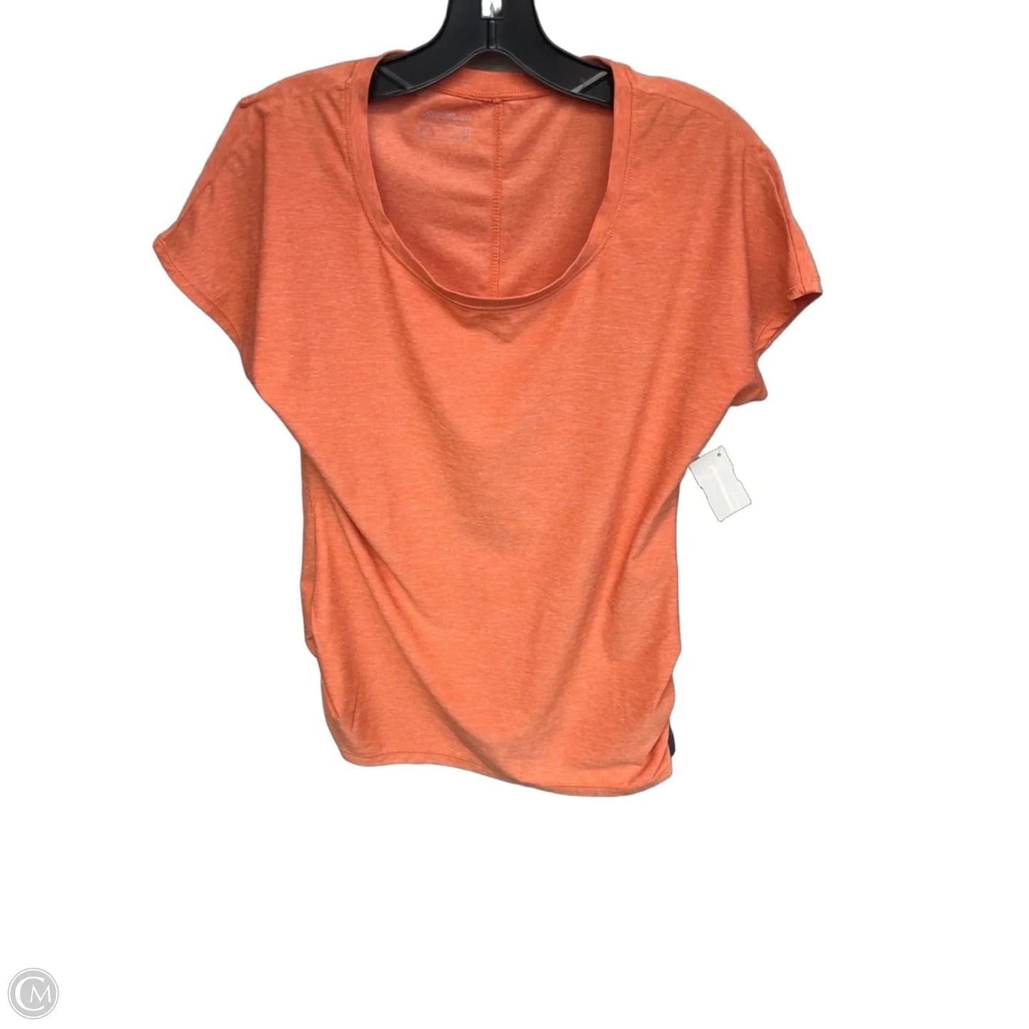 Athletic Top Short Sleeve By Eddie Bauer In Orange, Size: S