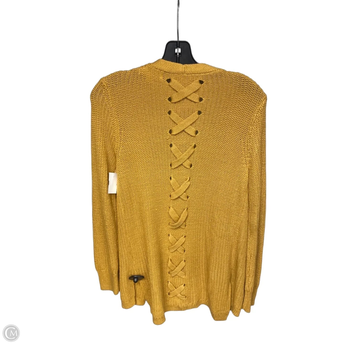 Cardigan By Clothes Mentor In Yellow, Size: S