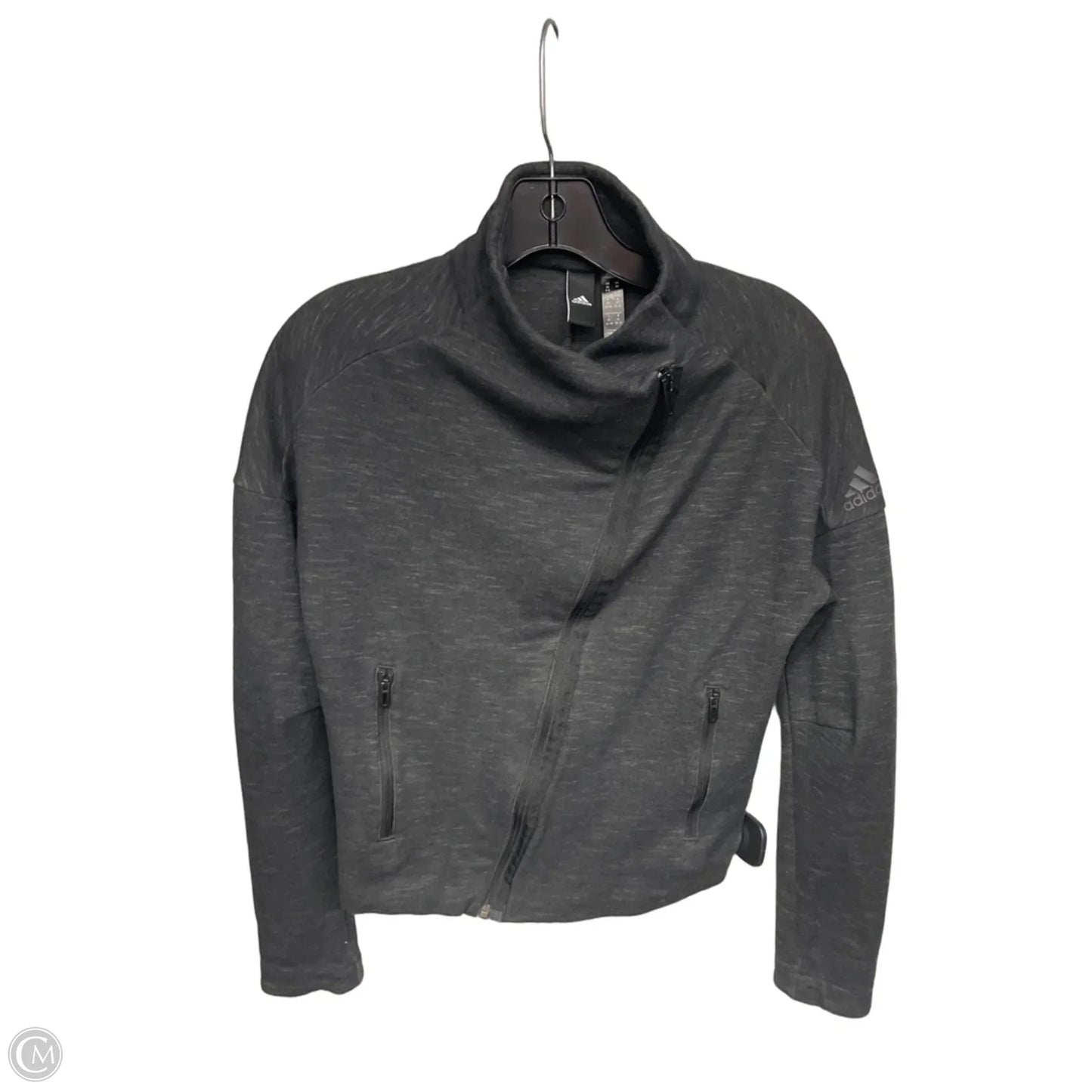 Athletic Jacket By Adidas In Black, Size: Xs