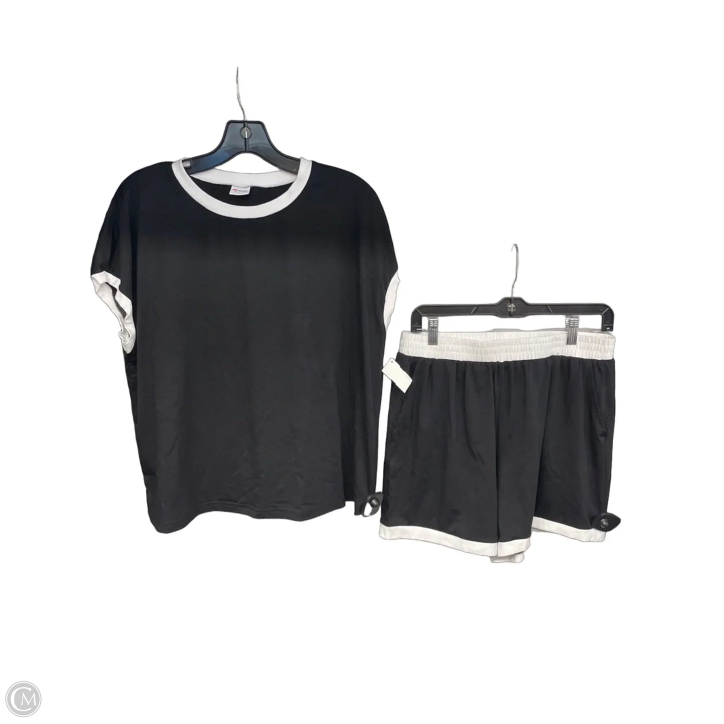 Shorts Set By Wiholl In Black & White, Size: L