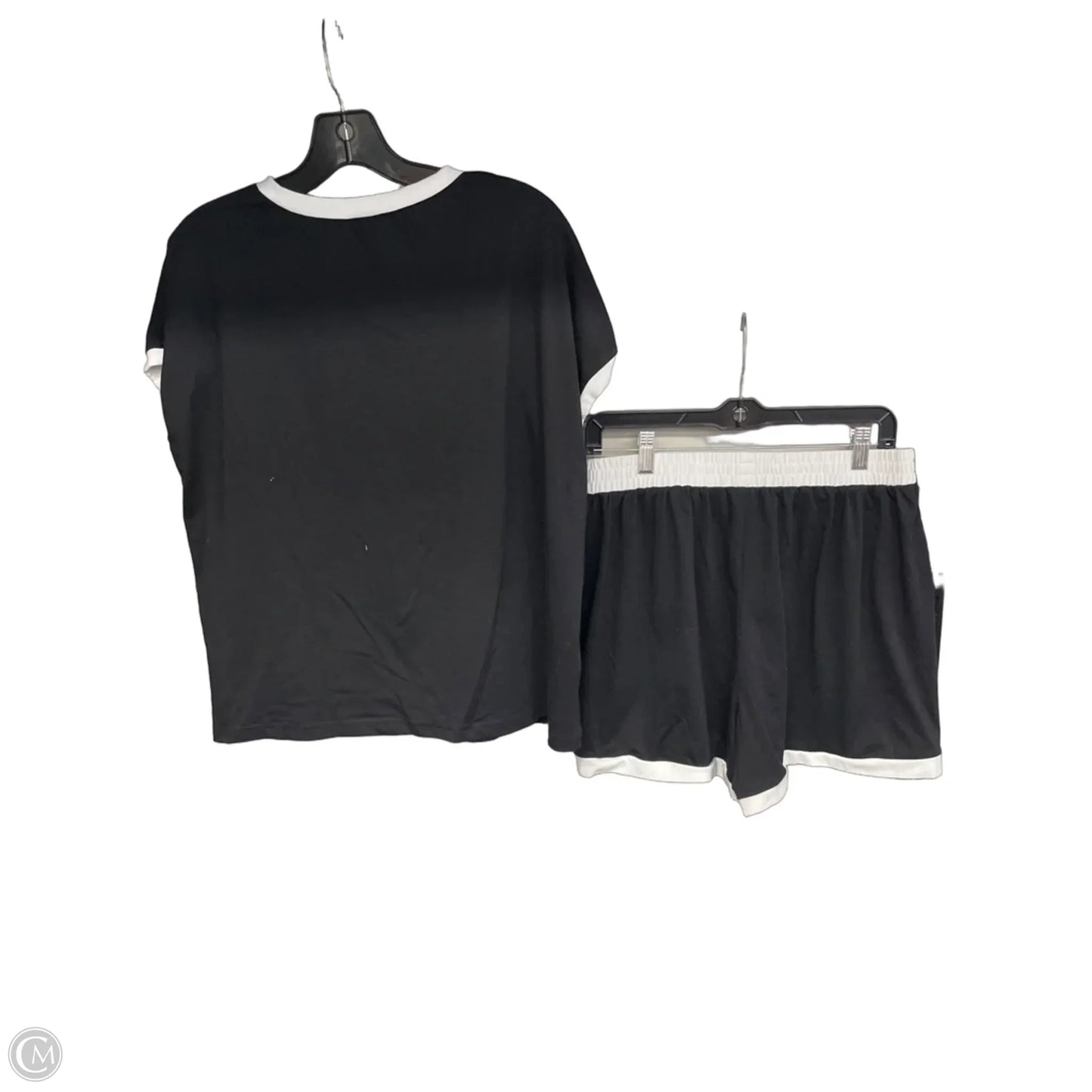 Shorts Set By Wiholl In Black & White, Size: L