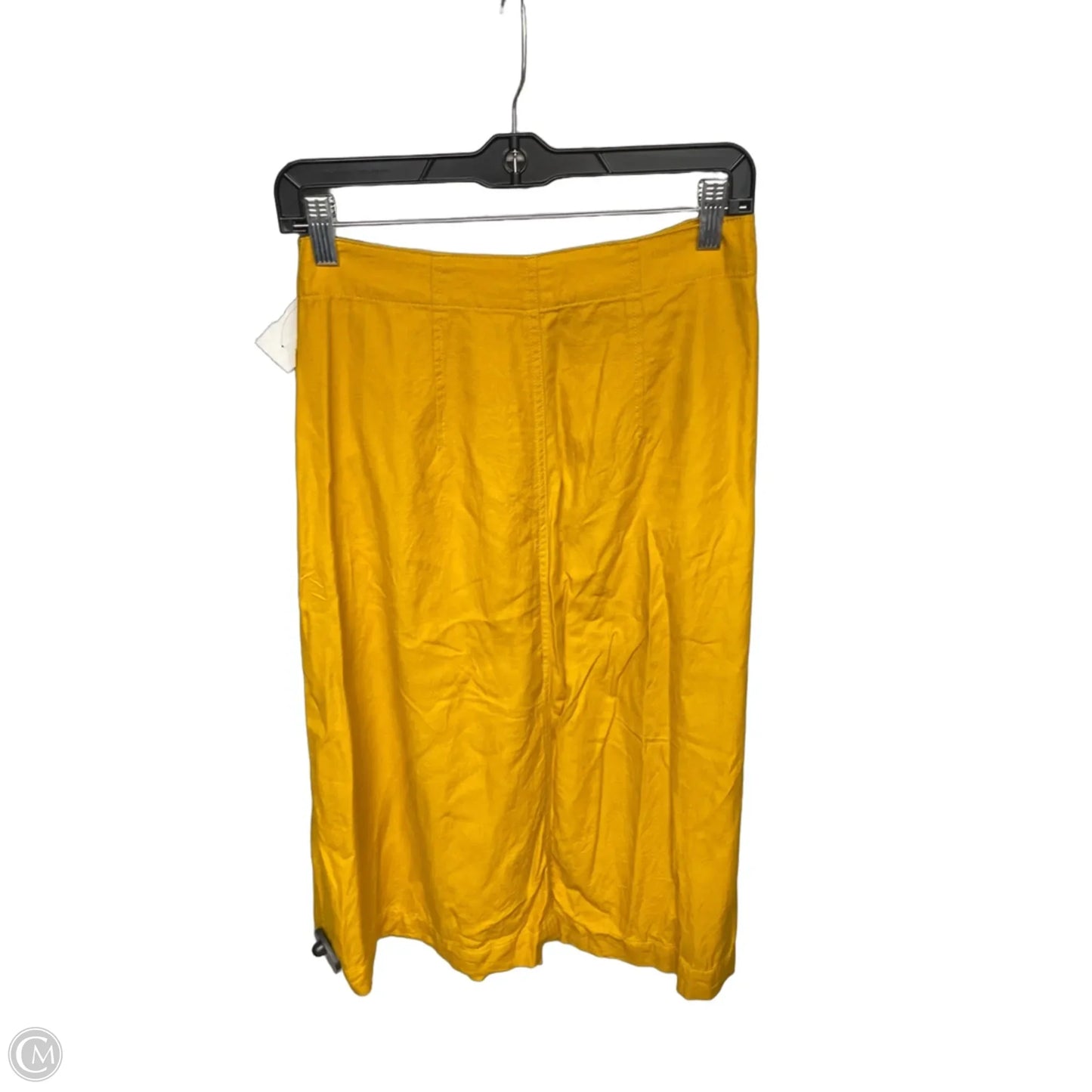 Skirt Midi By Madewell In Yellow, Size: 2