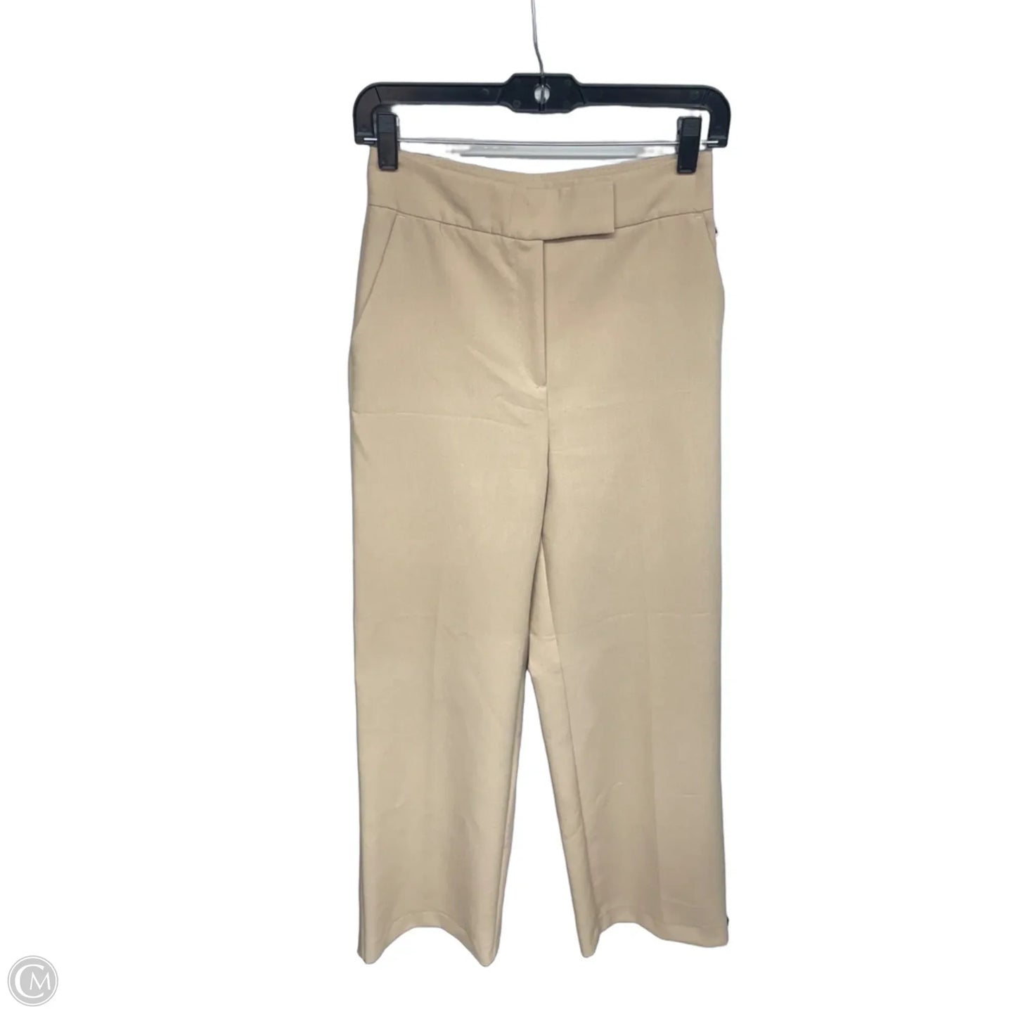 Pants Wide Leg By Zara In Tan, Size: Xs