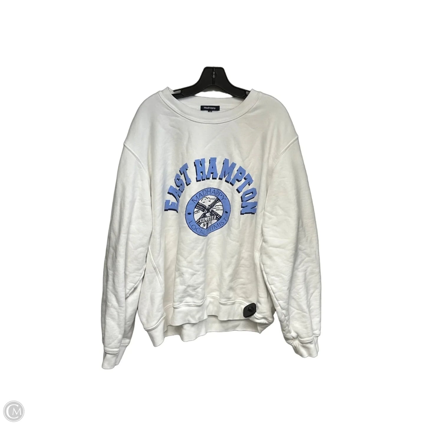 Sweatshirt Crewneck By Clothes Mentor In Blue & White, Size: Xxl