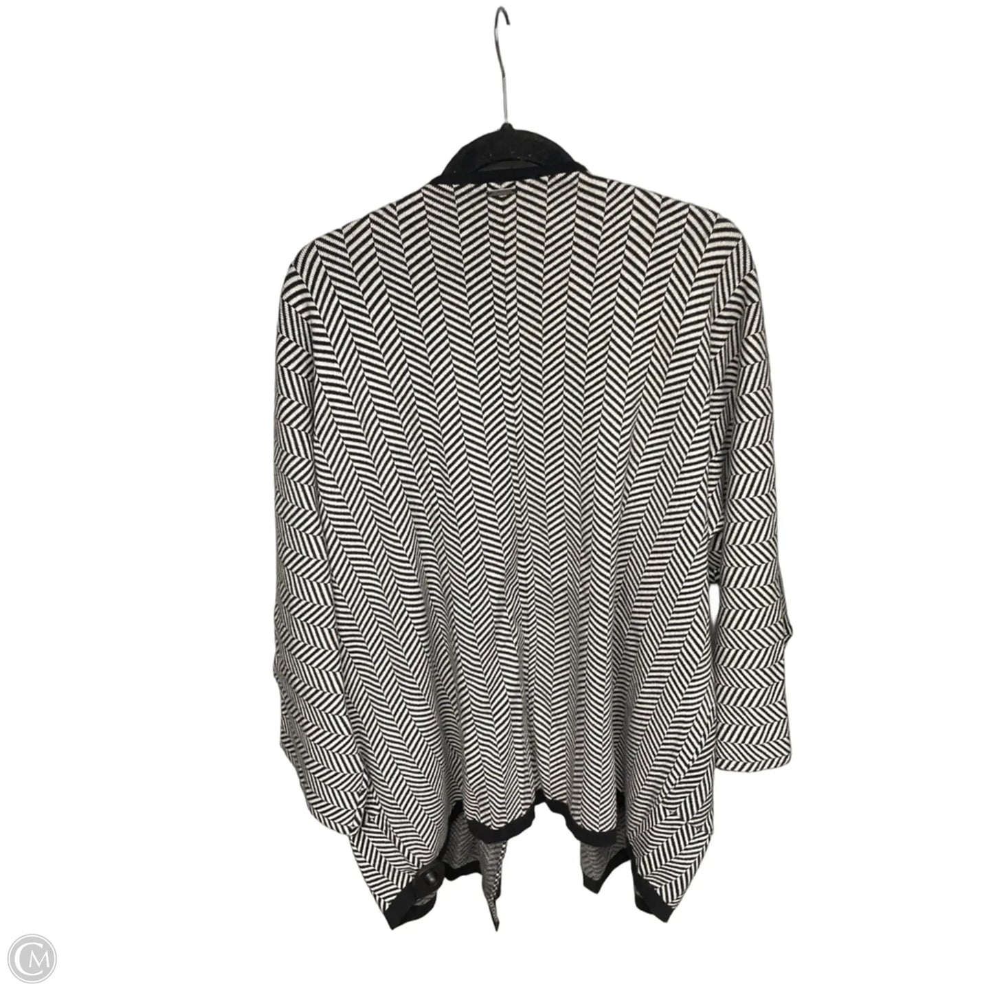 Cardigan By Sioni In Black & White, Size: Osfm