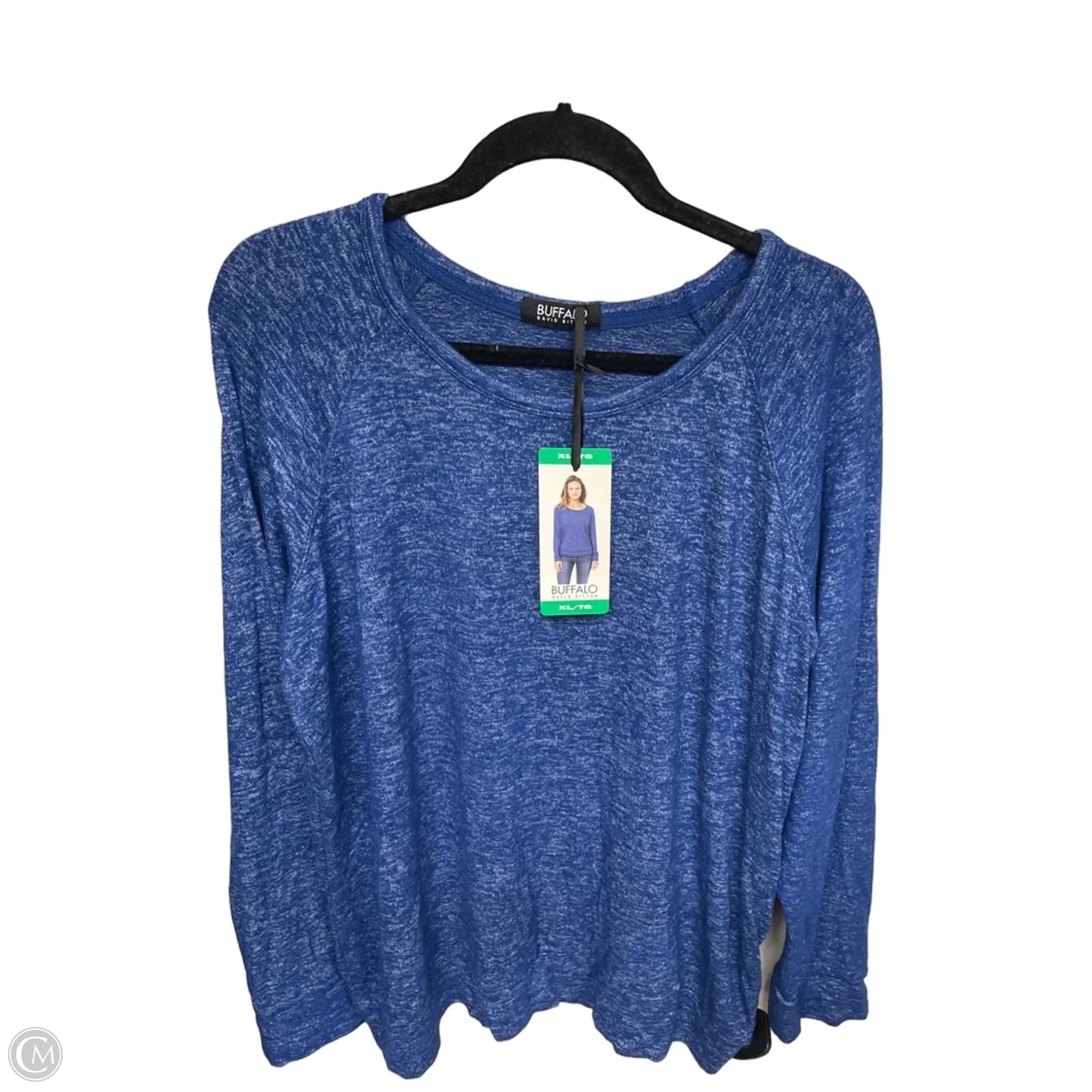 Top Long Sleeve By Buffalo David Bitton In Blue, Size: Xl
