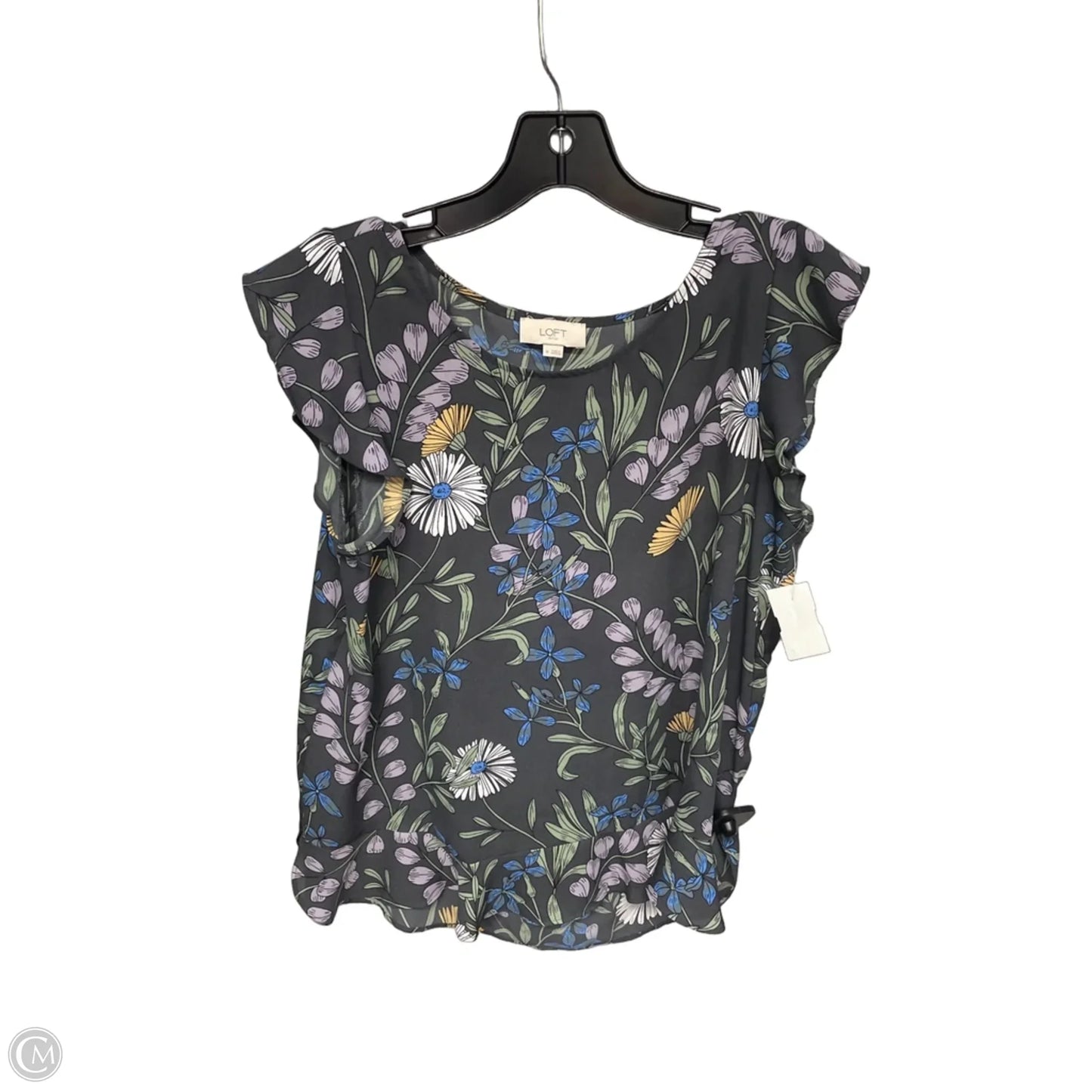 Top Sleeveless By Loft In Floral Print, Size: M