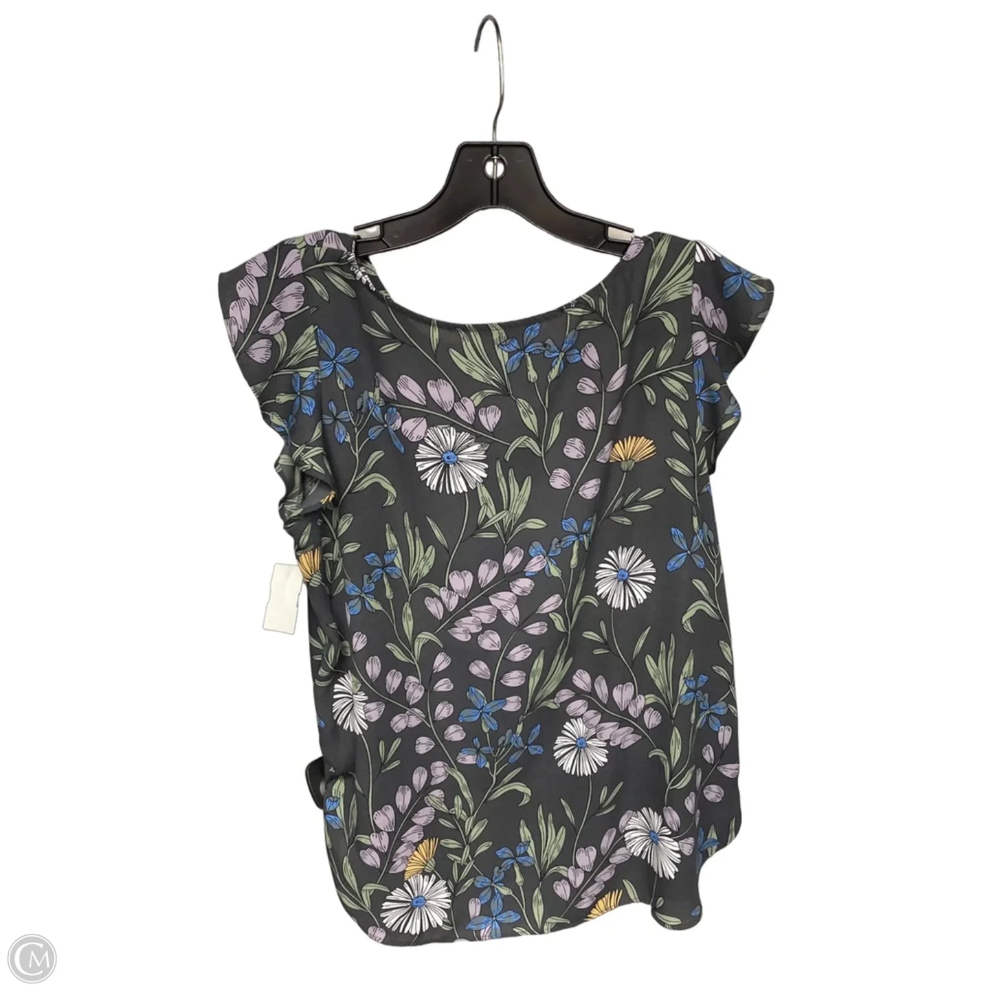 Top Sleeveless By Loft In Floral Print, Size: M