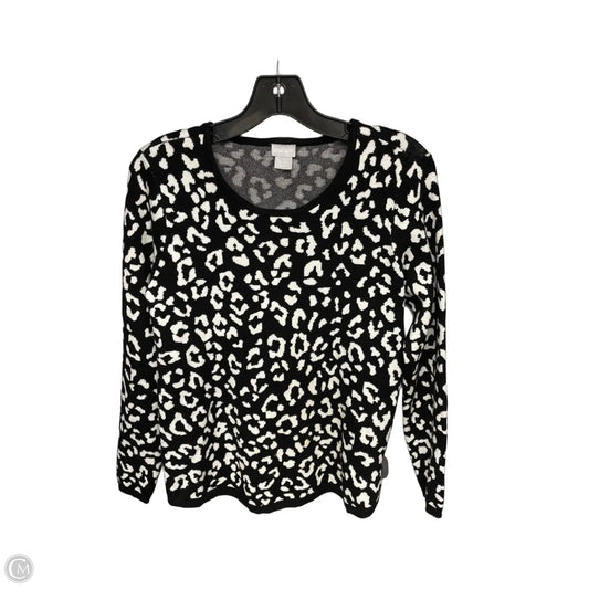 Top Long Sleeve By Chicos In Animal Print, Size: M