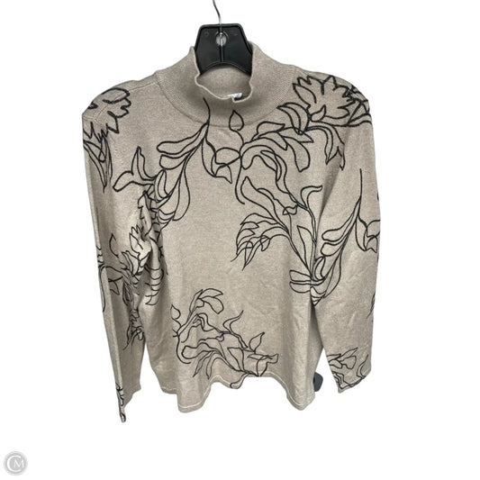 Top Long Sleeve By Chicos In Tan, Size: L