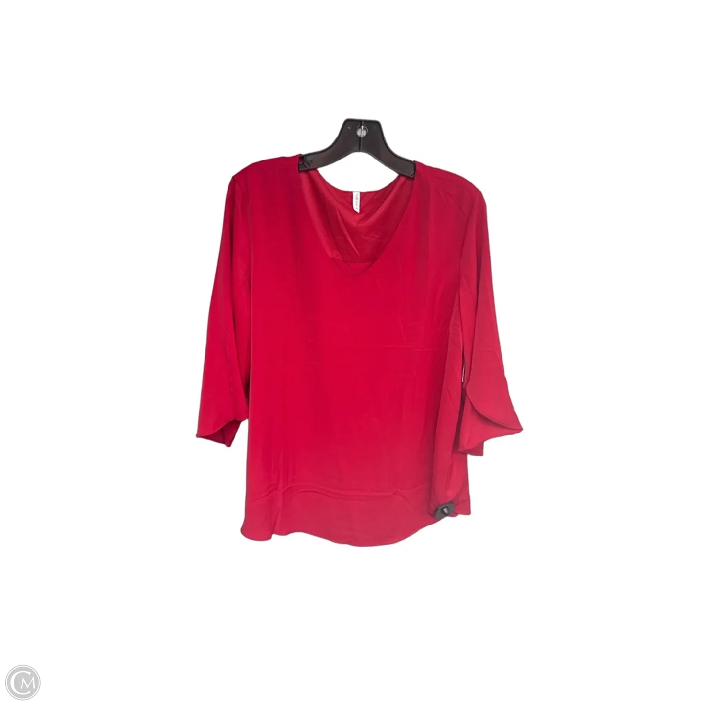 Top 3/4 Sleeve By Clothes Mentor In Red, Size: Xl