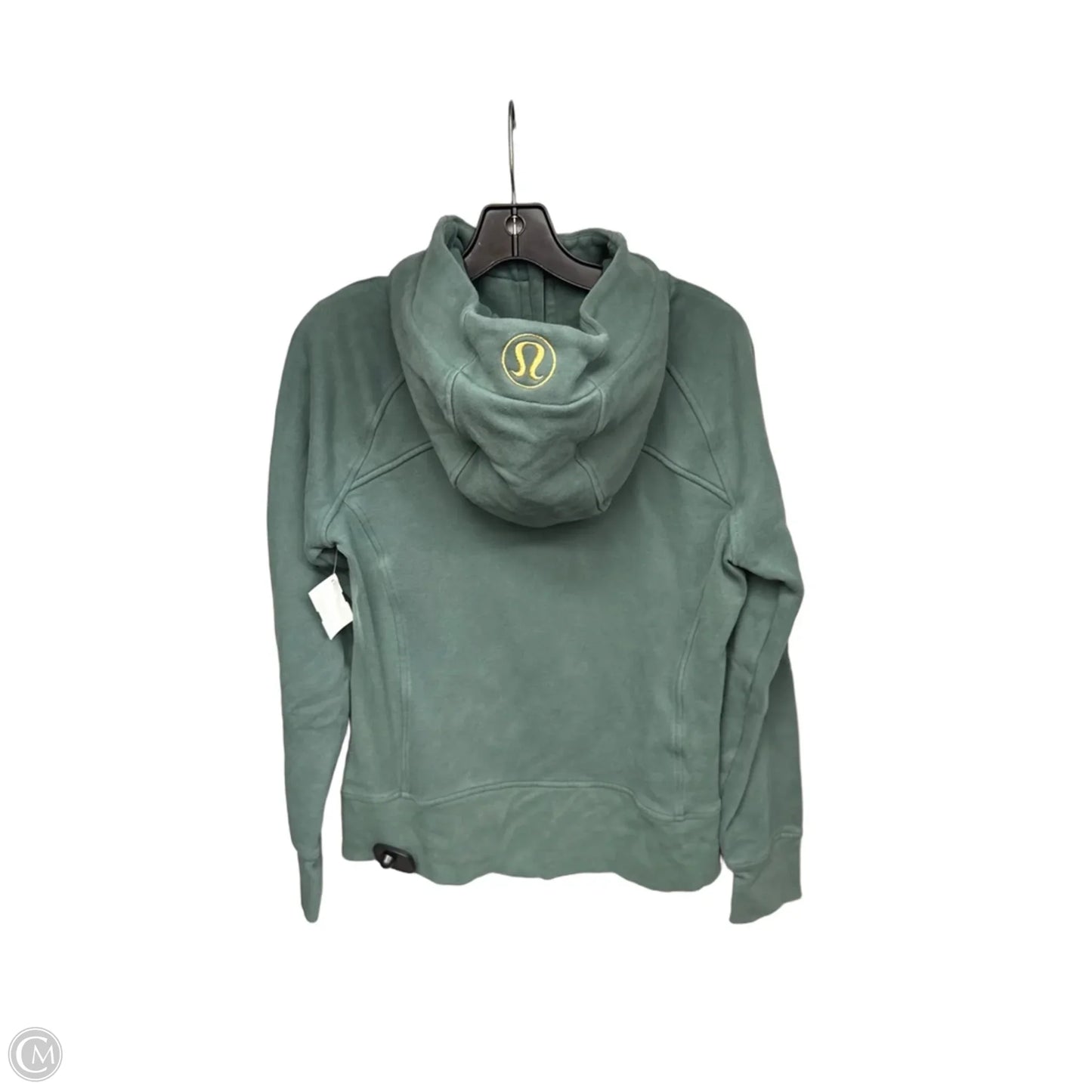 Athletic Sweatshirt Hoodie By Lululemon In Green, Size: 10