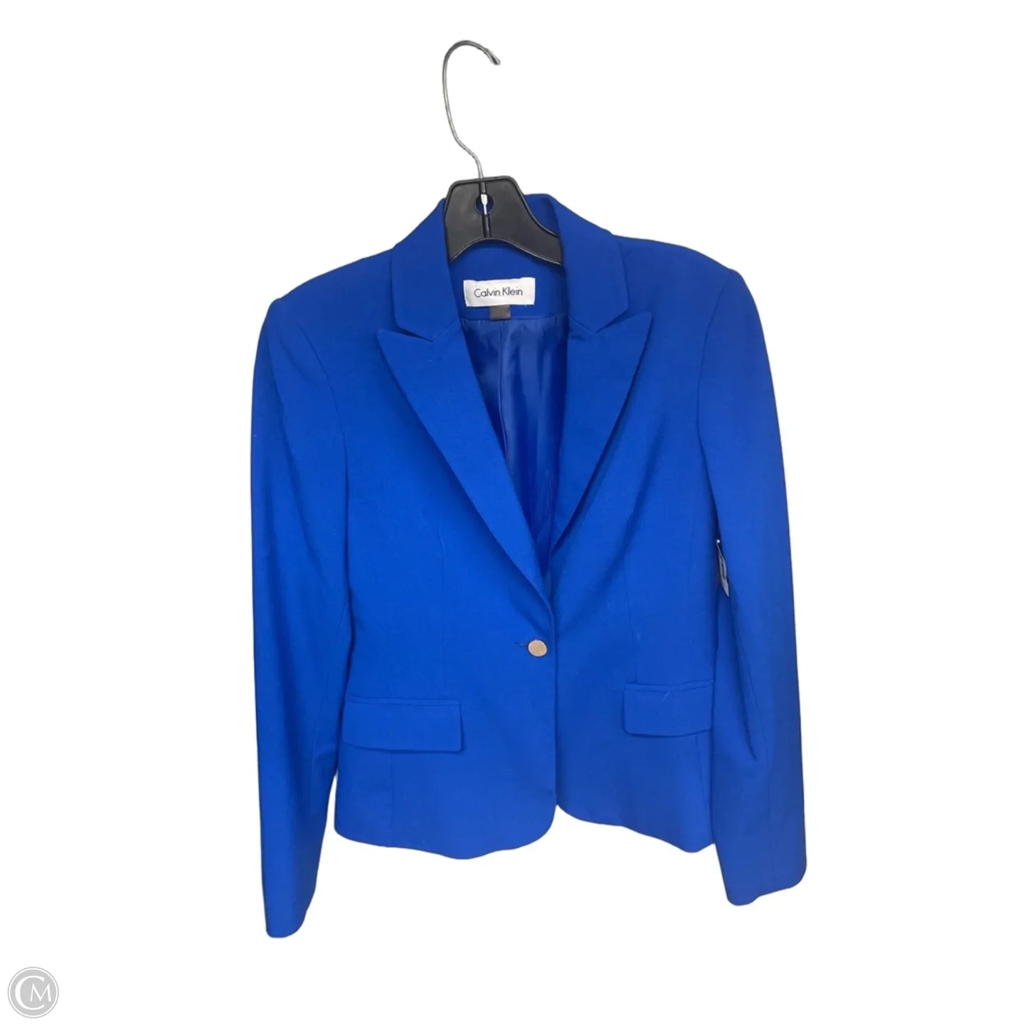 Blazer By Calvin Klein In Blue, Size: 2