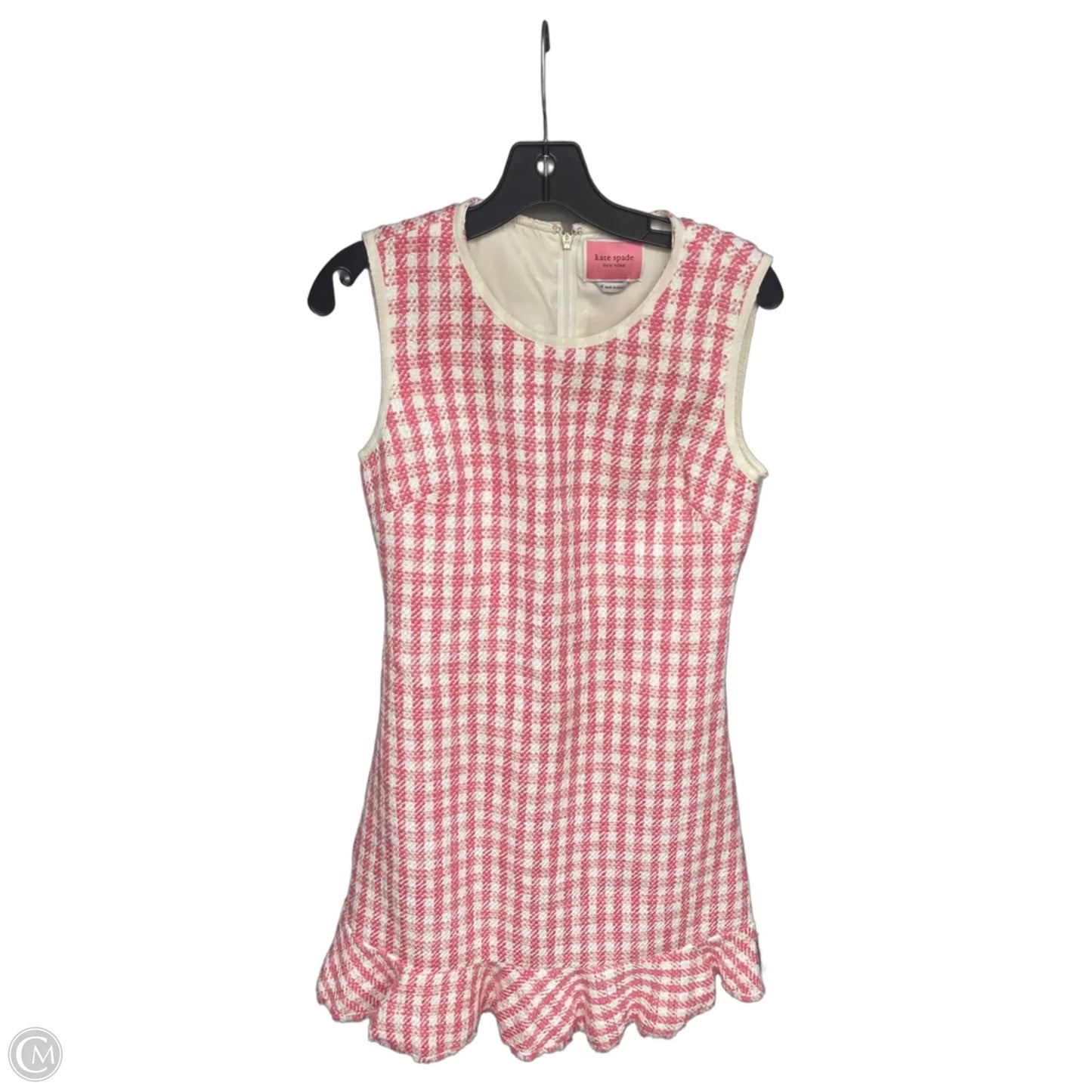 Dress Designer By Kate Spade In Pink & White, Size: 6