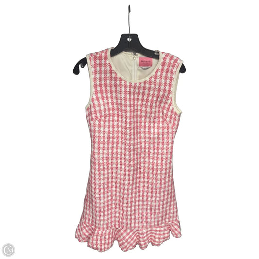 Dress Designer By Kate Spade In Pink & White, Size: 6