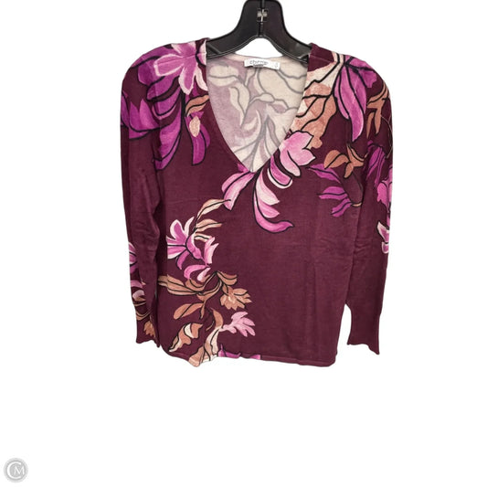 Sweater By Chicos In Purple, Size: S