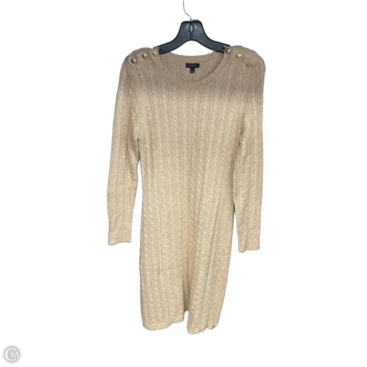 Dress Sweater By Talbots In Tan, Size: S