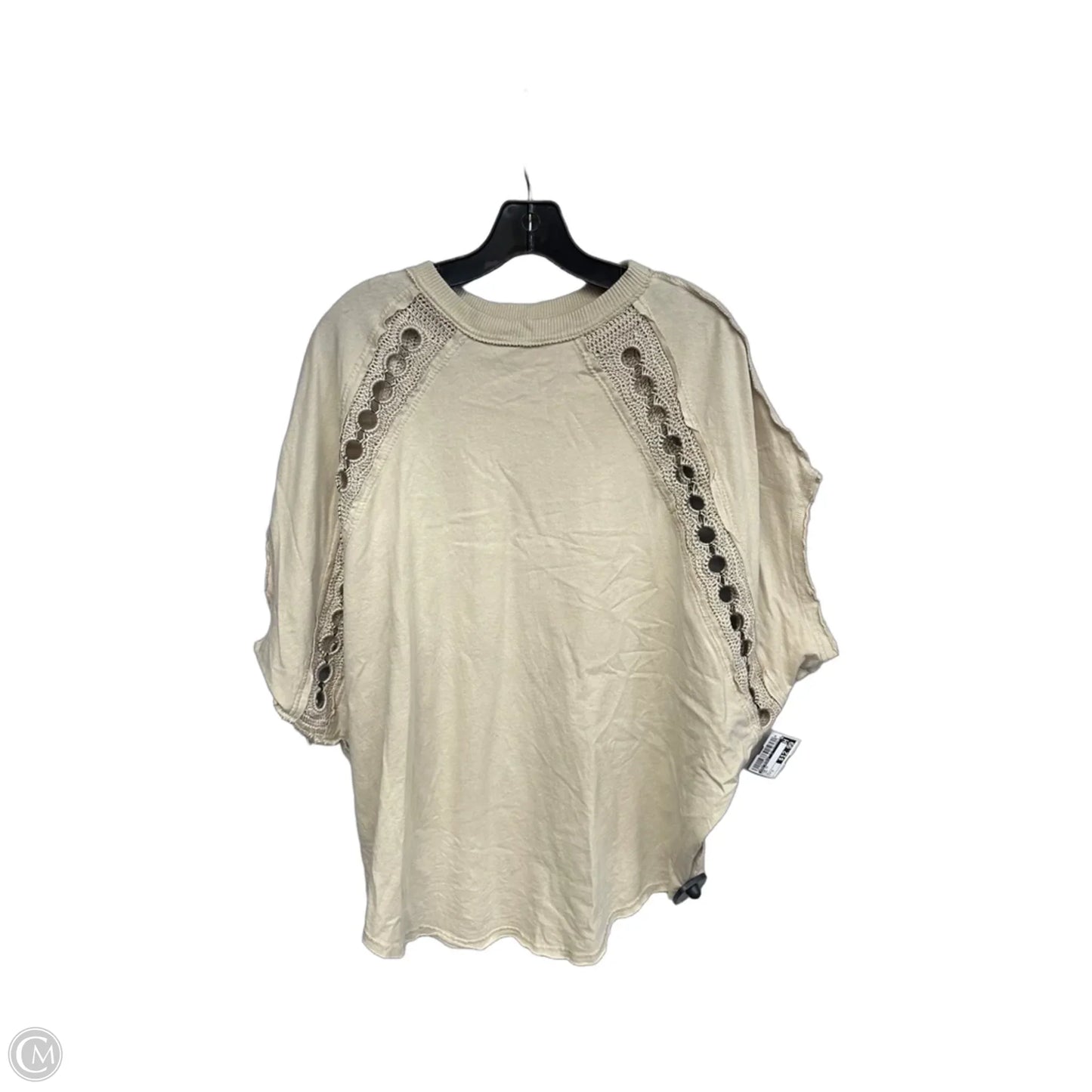 Top Short Sleeve By Free People In Tan, Size: S