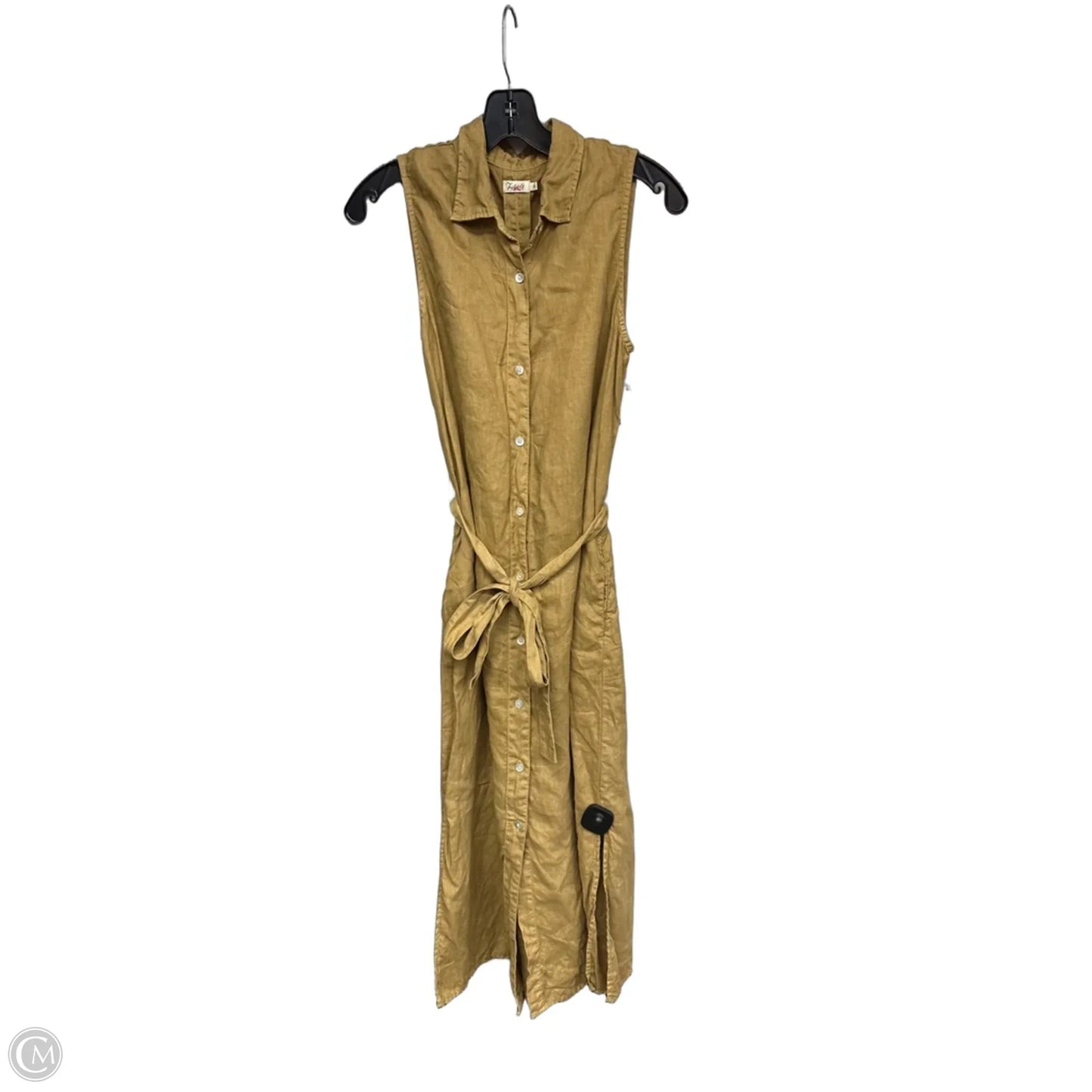 Dress Casual Maxi By Faherty In Tan, Size: S