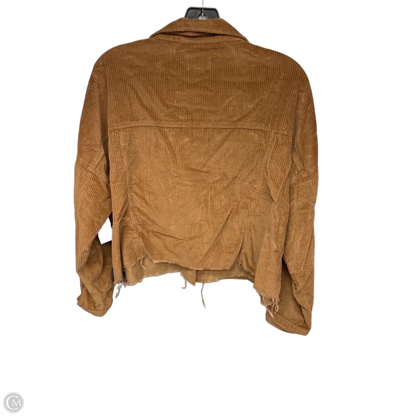 Jacket Shirt By American Eagle In Orange, Size: M