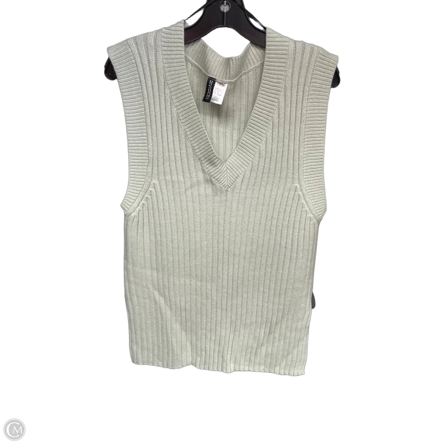 Vest Sweater By Divided In Green, Size: S