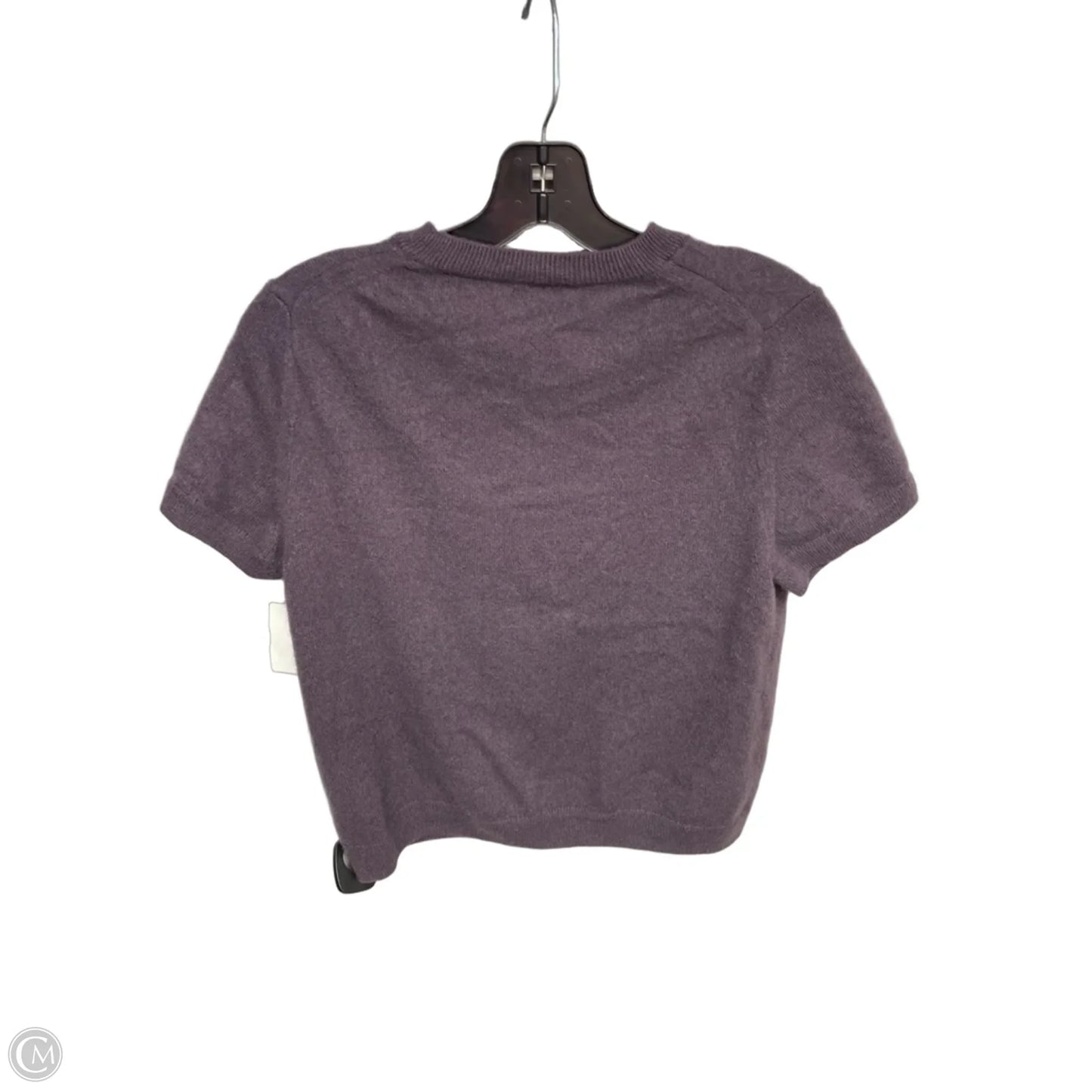 Sweater Short Sleeve By Quince In Purple, Size: L