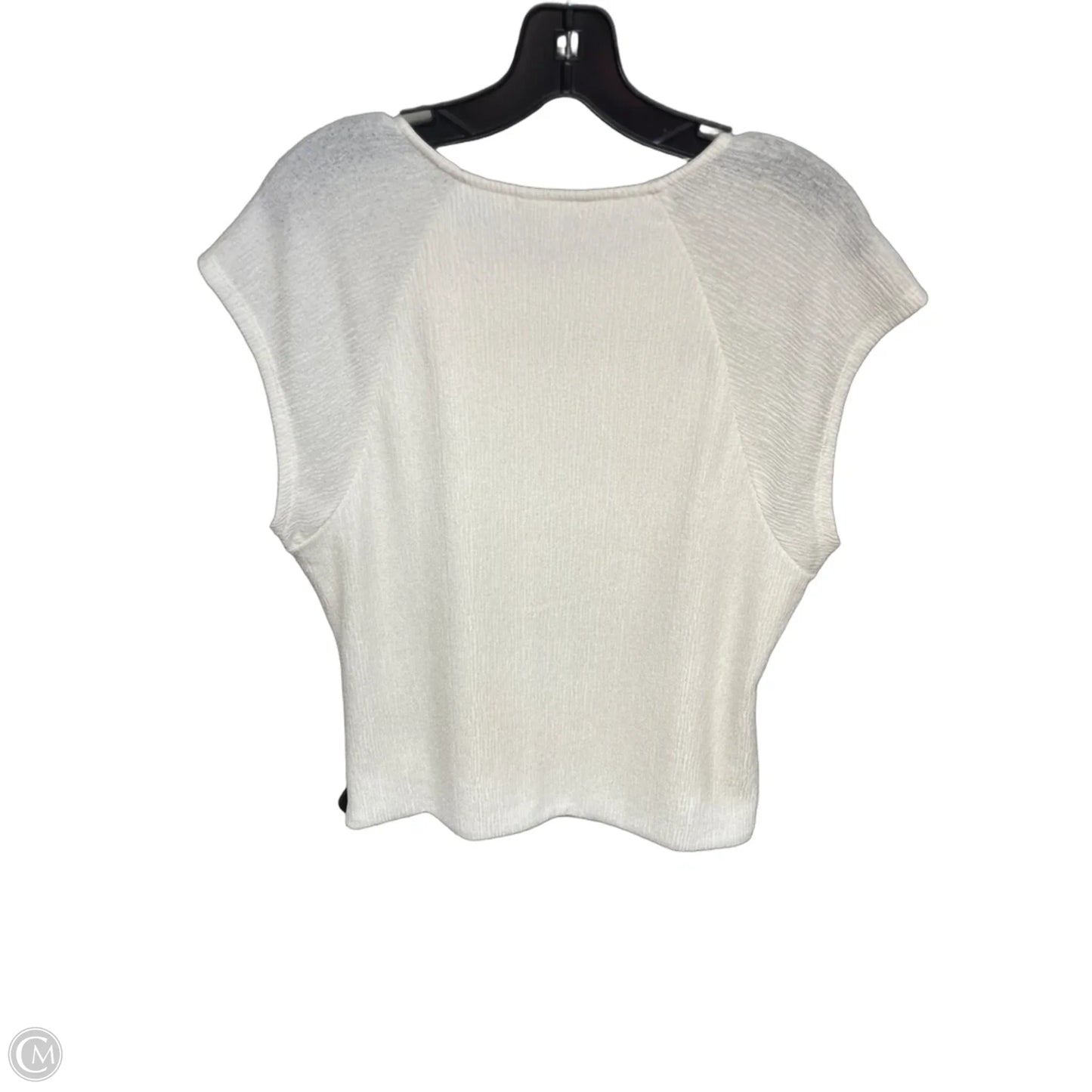 Top Short Sleeve By Banana Republic In Cream, Size: Xl