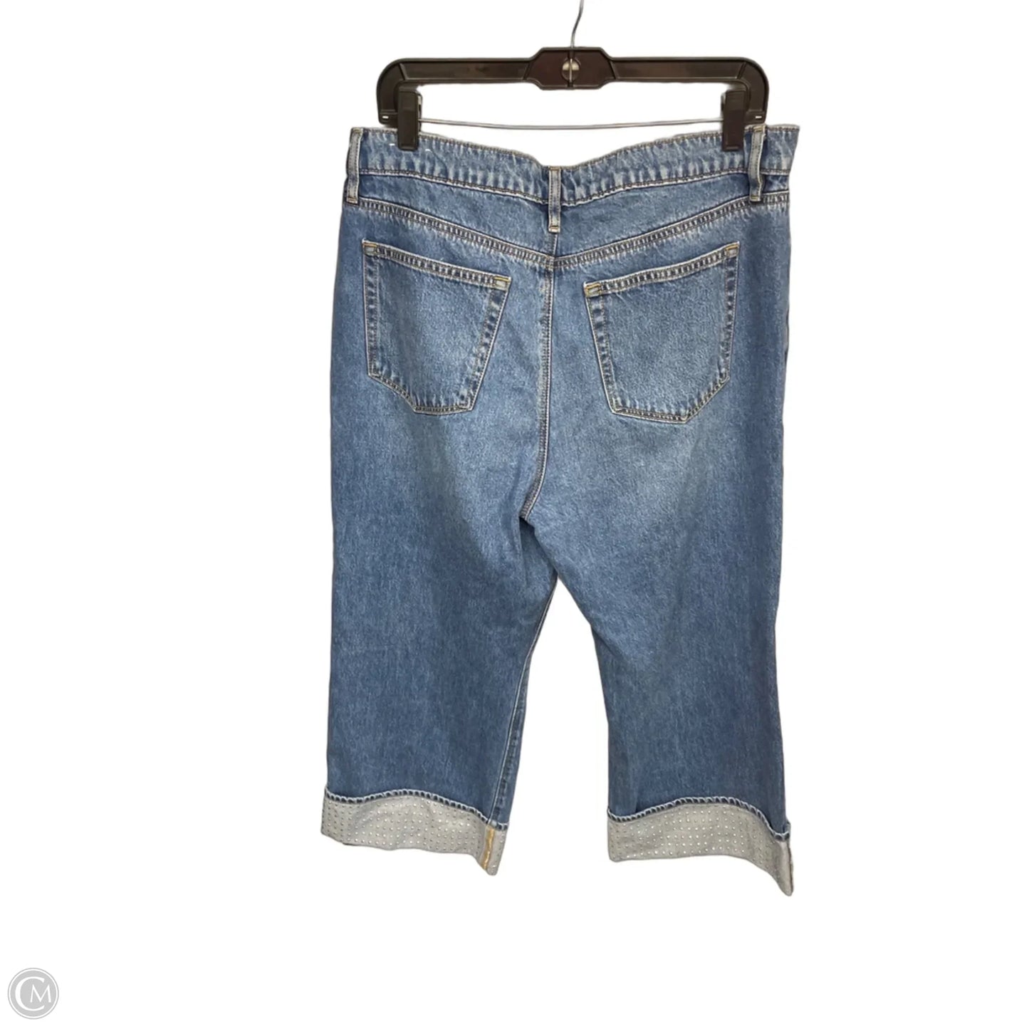 Jeans Wide Leg By Loft In Blue Denim, Size: 14