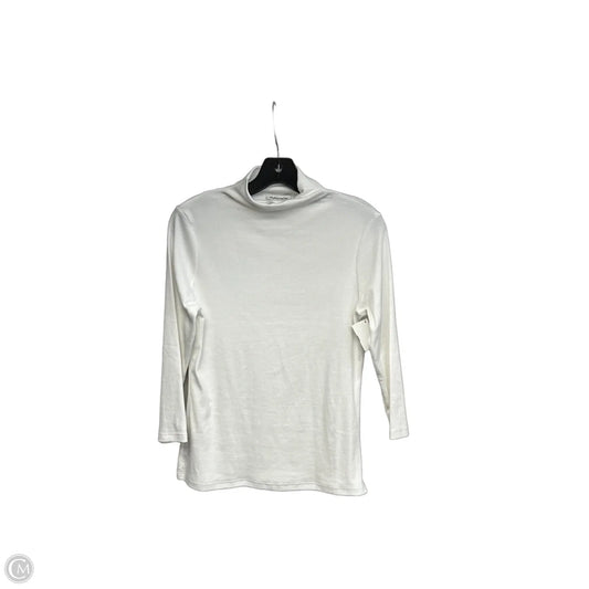 Top 3/4 Sleeve By Nordstrom In White, Size: M