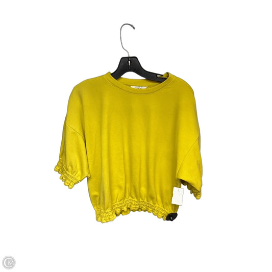 Top Short Sleeve By Maeve In Yellow, Size: S