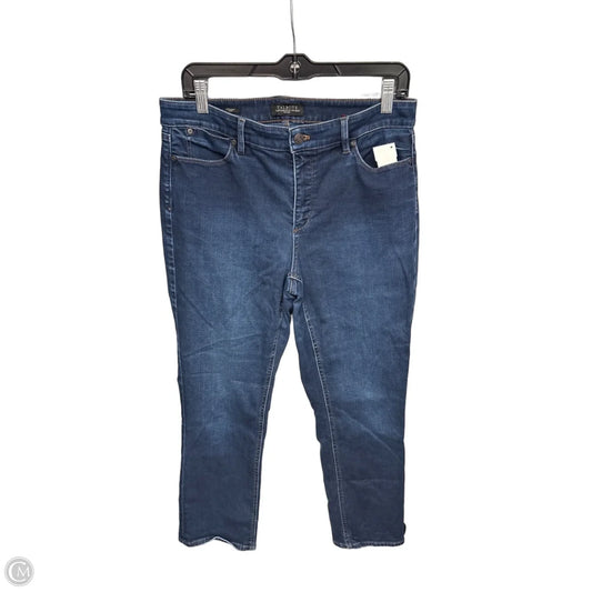 Jeans Straight By Talbots In Blue Denim, Size: 12p