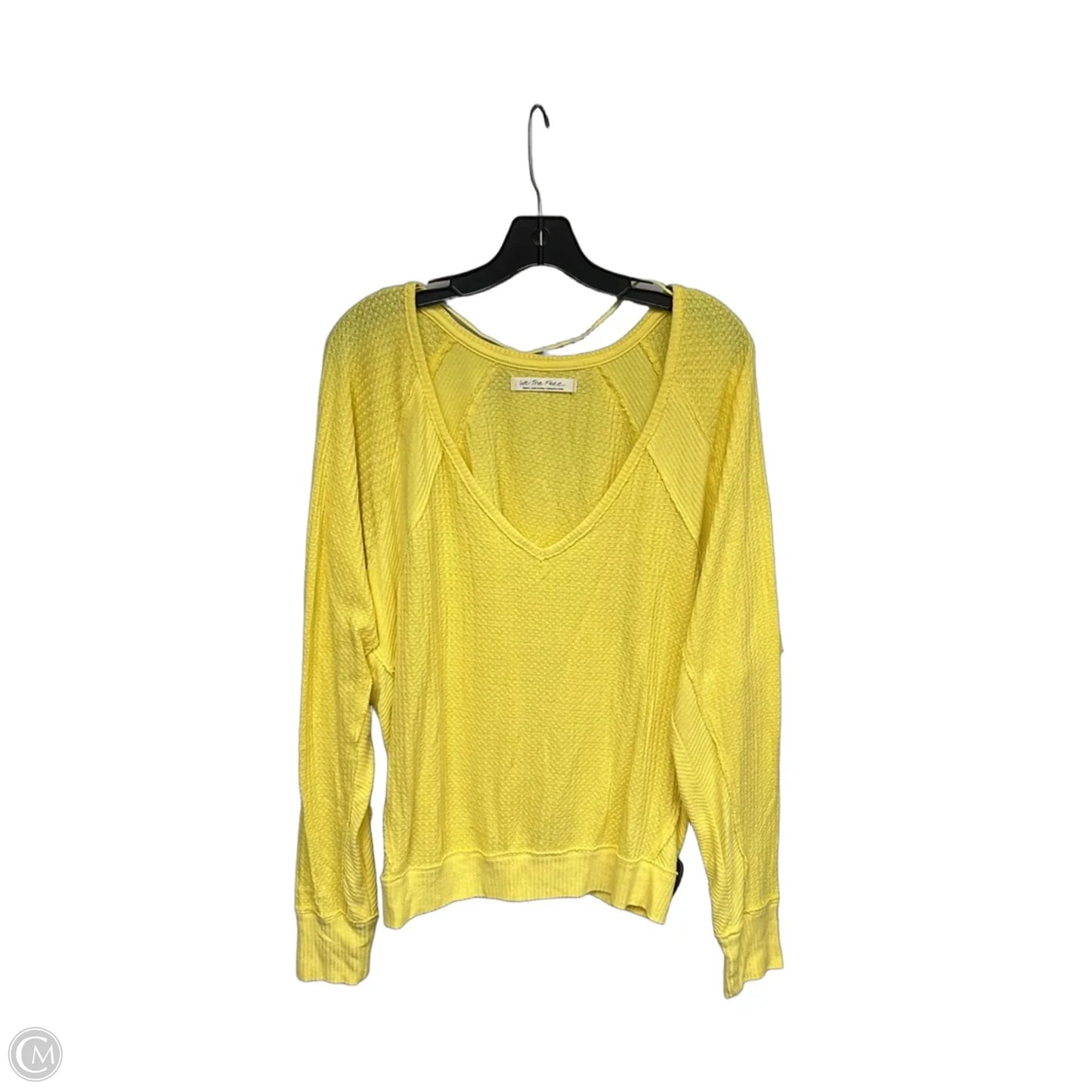 Top Long Sleeve By We The Free In Yellow, Size: S