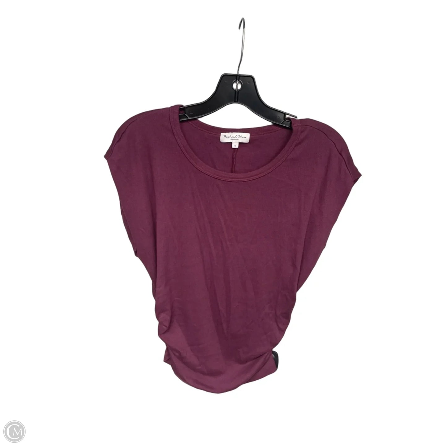 Top Short Sleeve By Michael Stars In Purple, Size: M