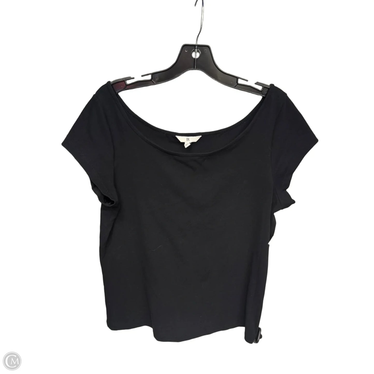 Top Short Sleeve Basic By Banana Republic In Black, Size: Xl