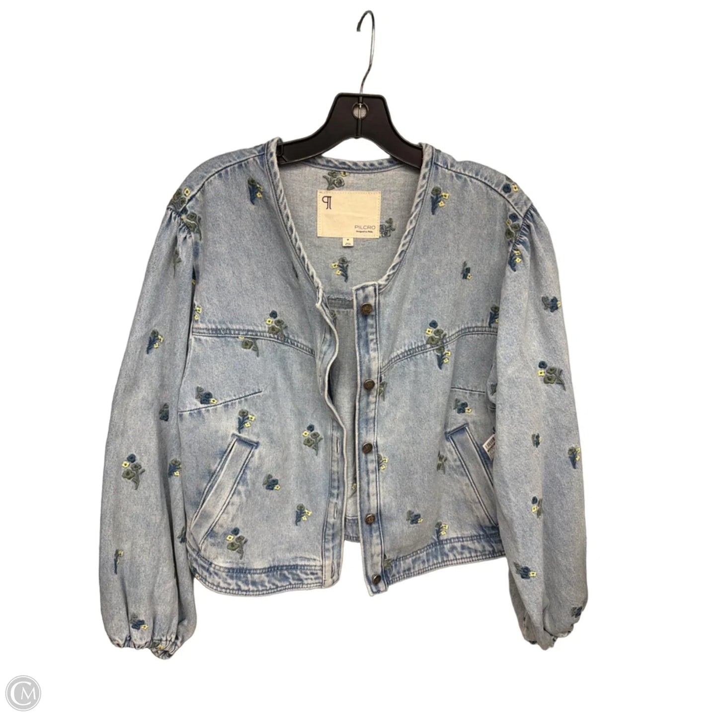 Jacket Denim By Pilcro In Blue Denim, Size: M